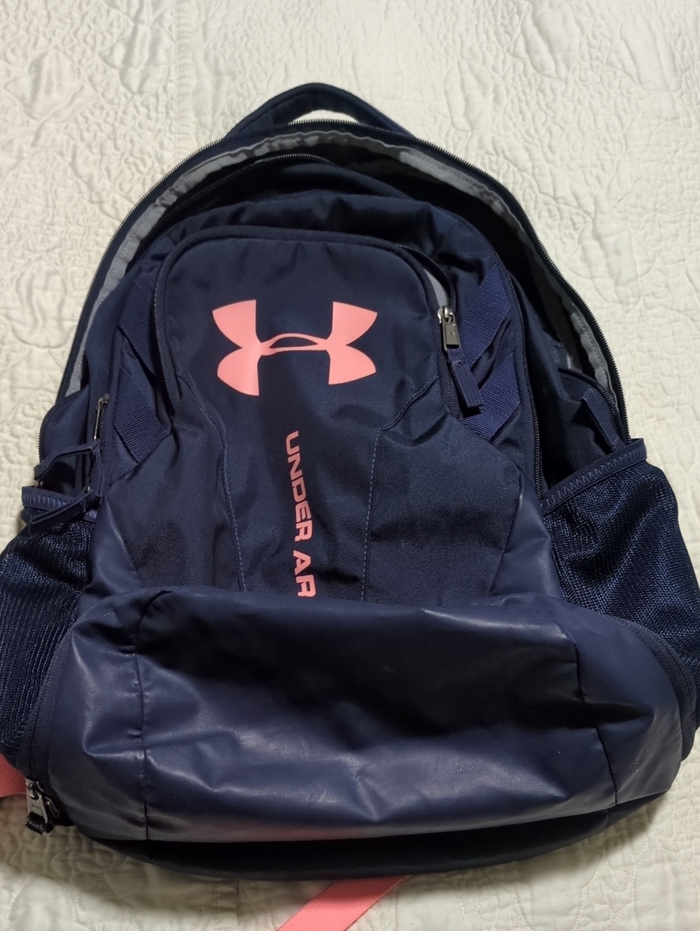 Under Armour Navy and Pink Performance Backpack